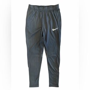 Nike Youth Large Dri-Fit Zippered Bottom Black Athletic Joggers